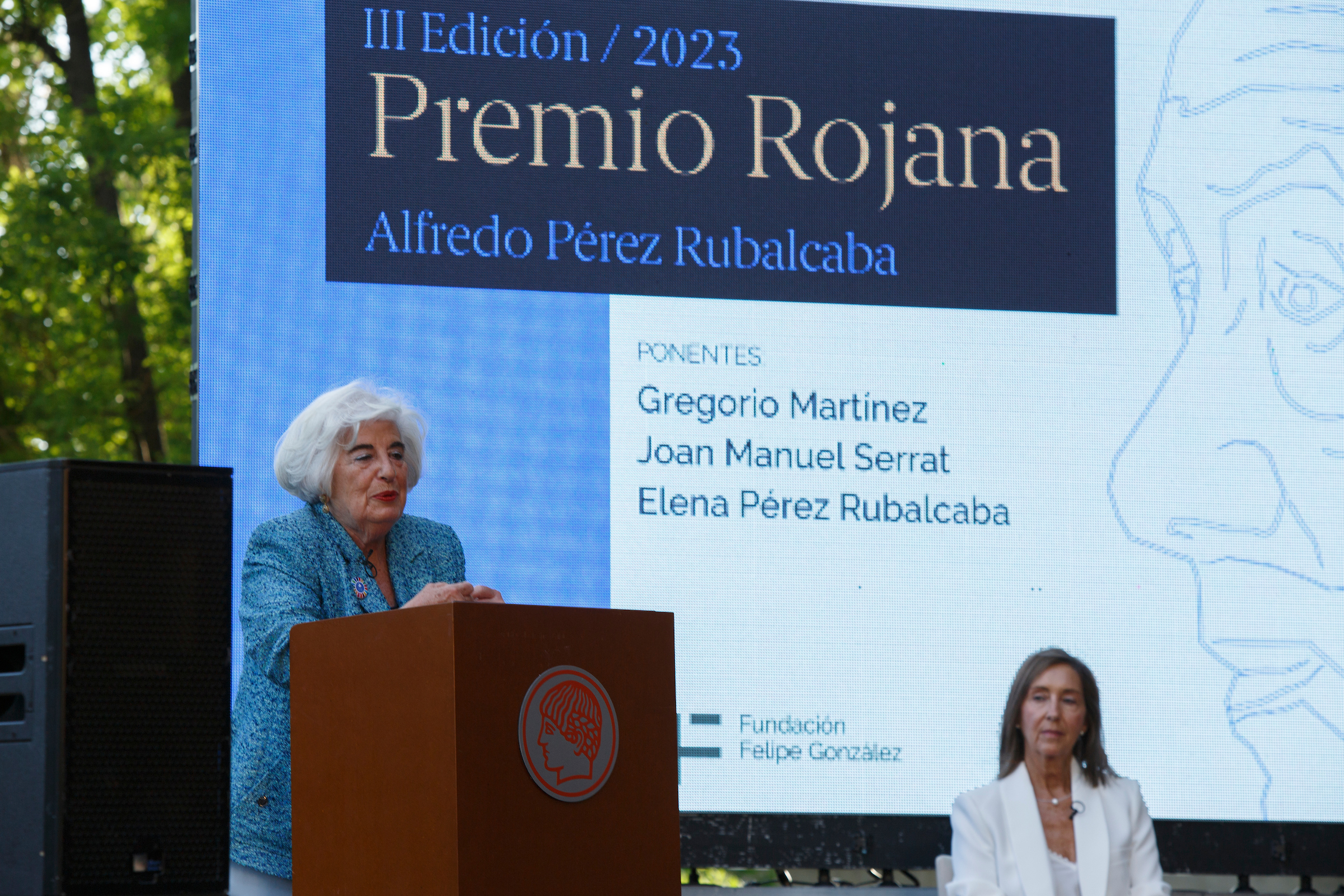 12/Junio/2023 Madrid.
Entrega del Premio Rojana de la Fundación Felipe González a Francisca Sauquillo.

© JOAN COSTA